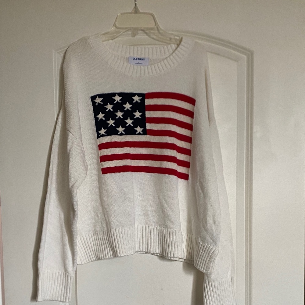 Old Navy flag sweater